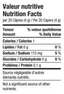  Nutrition Facts - Capers