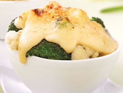 Broccoli au Gratin with Cauliflower